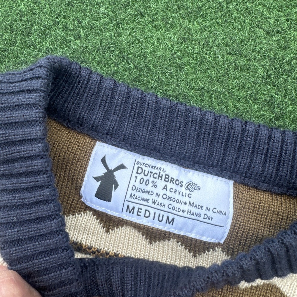 Dutch Bros Coffee Unisex Retro Graphic Sweater L Pullover Streetwear Coffee Cozy - Picture 9 of 15